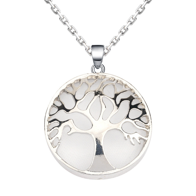 Natural crystal tree of life necklace Fashion pendant for ladies