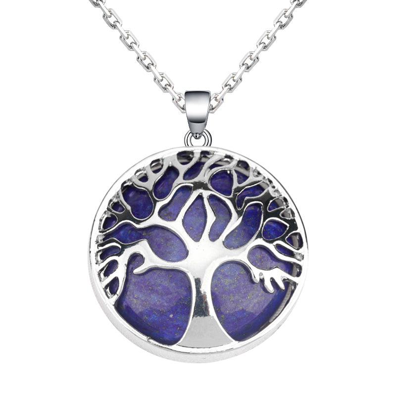 Natural crystal tree of life necklace Fashion pendant for ladies