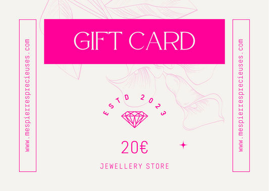 Stone Jewelry Gift Card Mes Pierres Précieuses