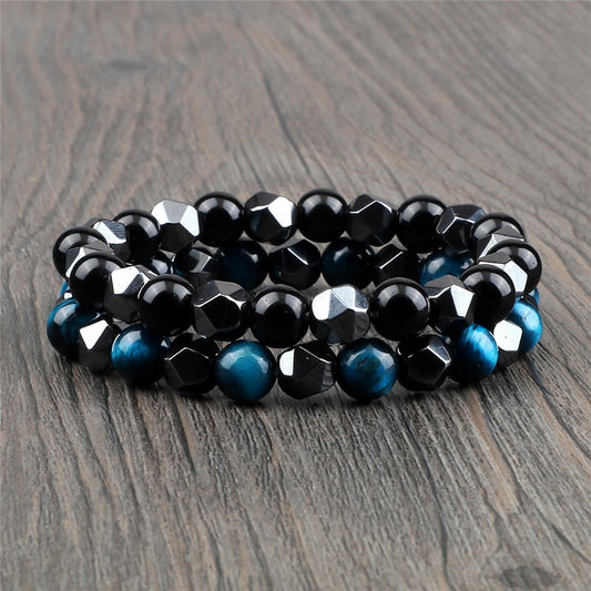 Unisex natural stone bracelet, elegant and trendy