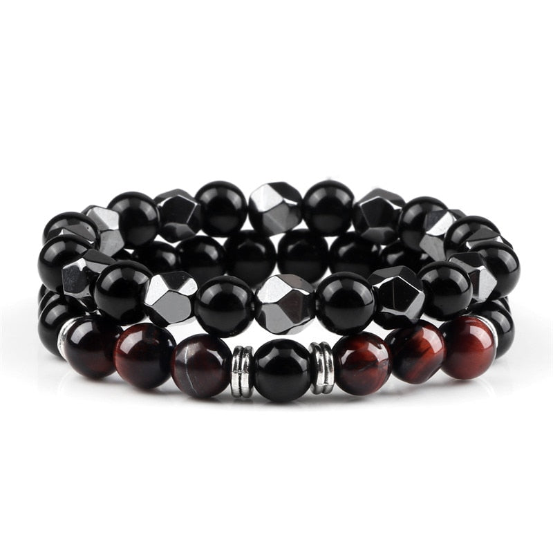 Unisex natural stone bracelet, elegant and trendy